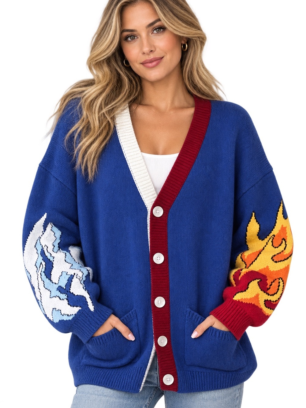Steady Hands Anime Collab  Oversized Cardigan Grailed Style XL/XXL Cotton blend